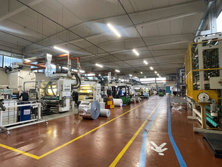 The interior of a Laminati Cavanna factory